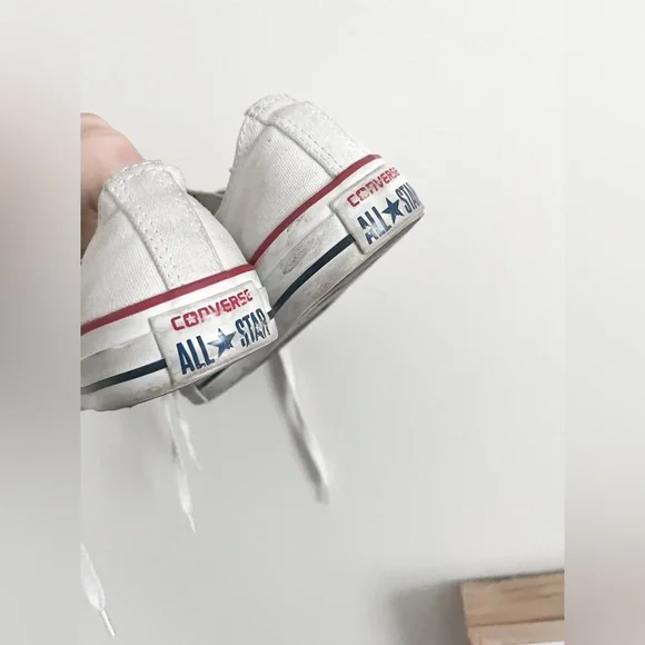 SOLD White Converse - Picture 4 of 5